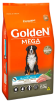 Ração Linha GoldeN Mega (pacote laranja) para cães adultos